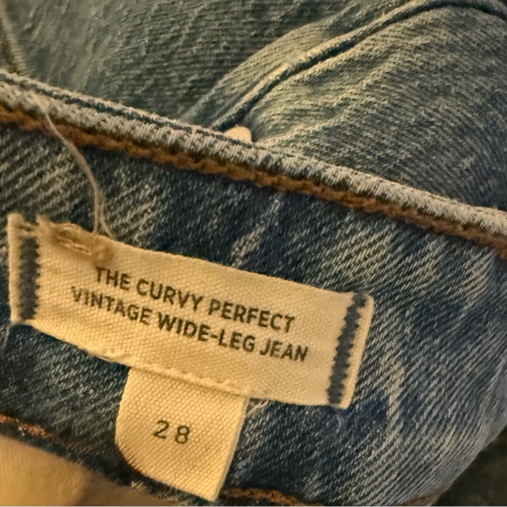 Madewell Curvy Vintage Wide-Leg Jeans in Blue - Picture 4 of 5